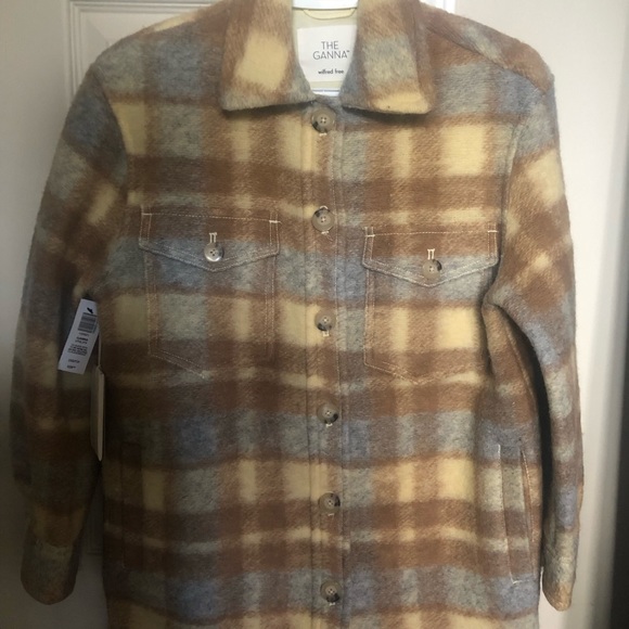 New with tags on Ganna jacket size 2XS in micro btr ylw/warm B - Picture 2 of 4